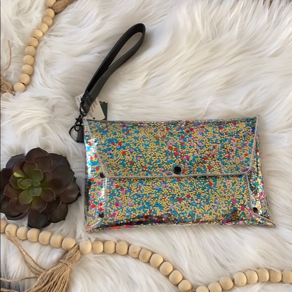 wild fable Handbags - Glitter envelope style clutch wristlet